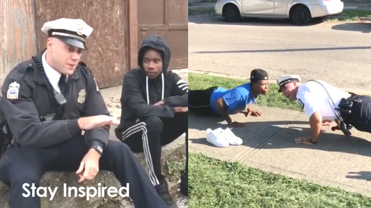 Police Officer Dances With Kids