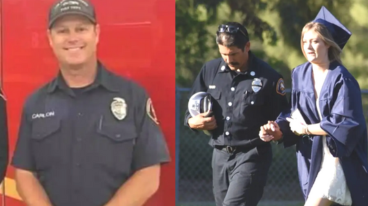 Hundreds of Firefighters Show Up To Daughter Of Fallen Firefighter’s Graduation