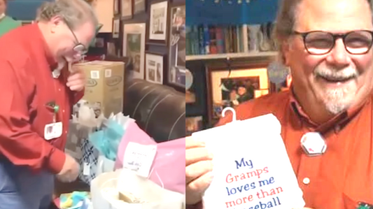 First Time Grandpa Gets "Grandpa Shower" Surprise