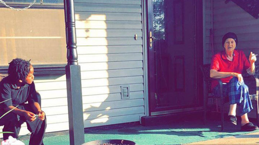 Little Boy Checks On Neighbor Each Day