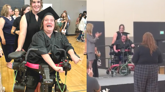 Teen With Cerebral Palsy Walks Across Graduation Stage