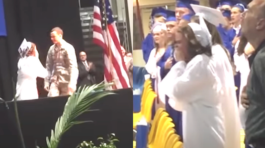 Teen Cries Seeing Her Brother At Graduation