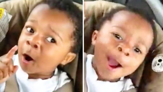 Toddler Caught On Camera Singing Gospel Song