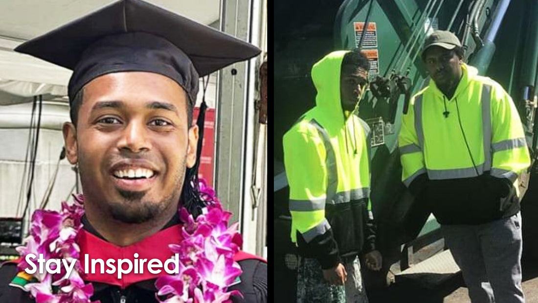 Former sanitation worker just graduated from Harvard