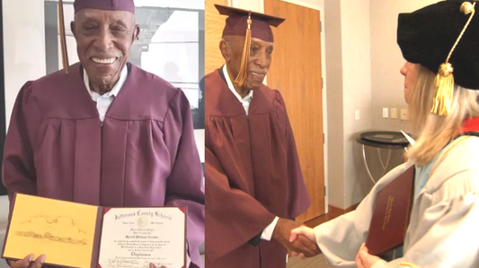 101-year-old man finally receives high school diploma