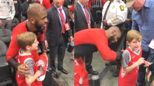 Basketball Player Gives Kid Something Special