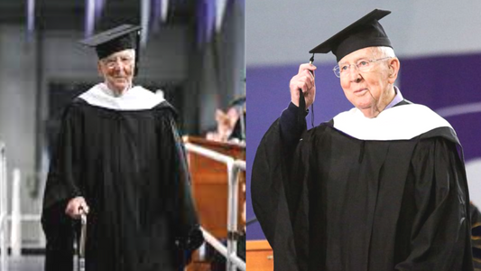 101 Year Old Man Finally Graduates