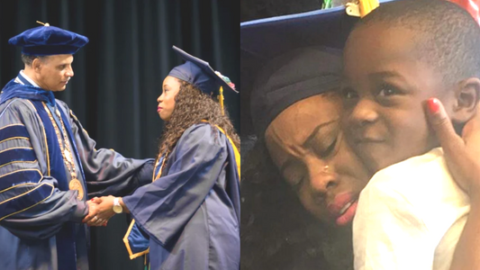 Single Mom Thanks 4 Year Old Son On Graduation Day