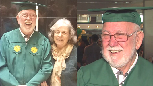 Title: 81-Year-Old Grandfather Fulfilling a Promise Graduates with Bachelor's Degree