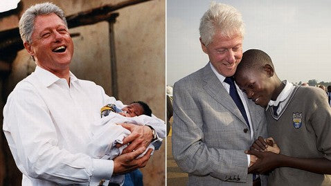 Man holds young boy in front of crowd then this happens