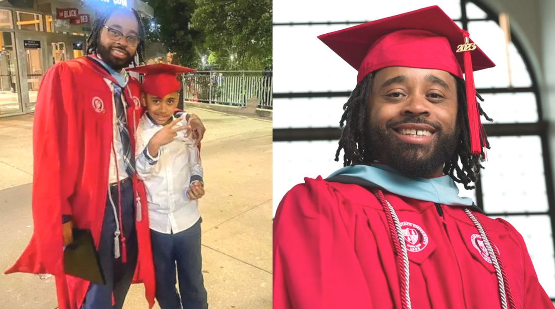 Single Dad Graduates With Masters Degree While Working 3 Jobs